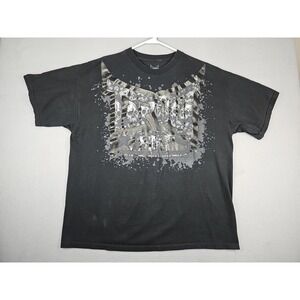 Tapout Shirt Men's XXL Black MMA Skull MPS Fighting Logo